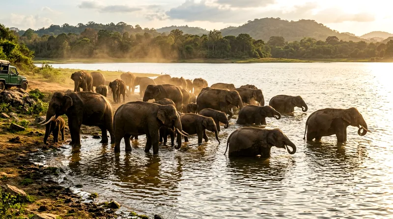 Minneriya Safari: Seeing the Elephant Gathering